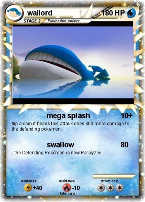 Pokémon wailord 303 303 - mega splash - My Pokemon Card