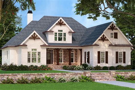 Craftsman Plan: 2,400 Square Feet, 3-4 Bedrooms, 2.5 Bathrooms - 8594-00156