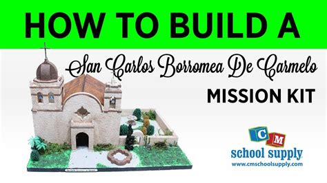 How to Build a San Carlos Borromea De Carmelo Mission Kit - YouTube