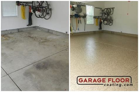 Garage Floor Coating Epoxy Garage Floor System - Residential - Before ...