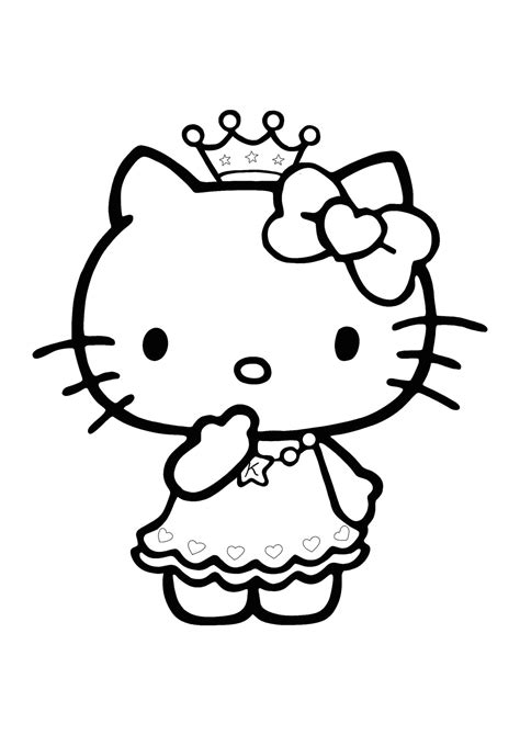 Hello Kitty Princess Coloring Pages - 2 Free Coloring Sheets (2021)