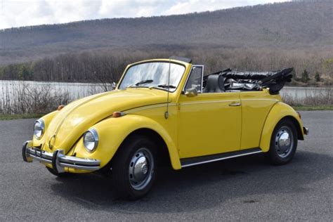 Excellent 1968 Classic Volkswagen Beetle Convertible Yellow RESTORED ...