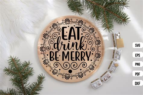 Eat Drink Be Merry SVG Graphic by designhome · Creative Fabrica