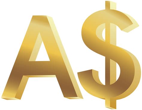 Australian Dollar Symbol PNG Clip Art