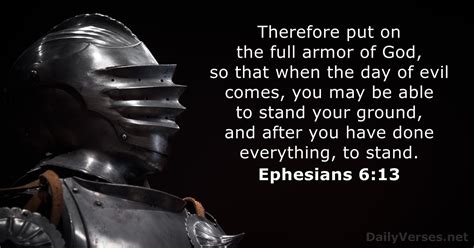 Ephesians 6:13 - Bible verse - DailyVerses.net