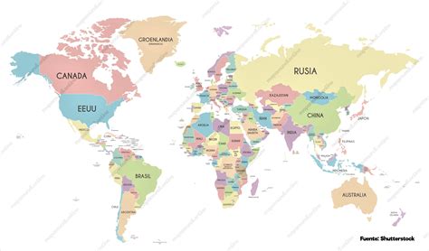 Galantería en el medio de la nada Parlamento mapa politico del mundo ...