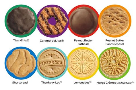 2016 Girl Scouts Cookies FLAVORS | Girl scout cookies recipes, Girl ...