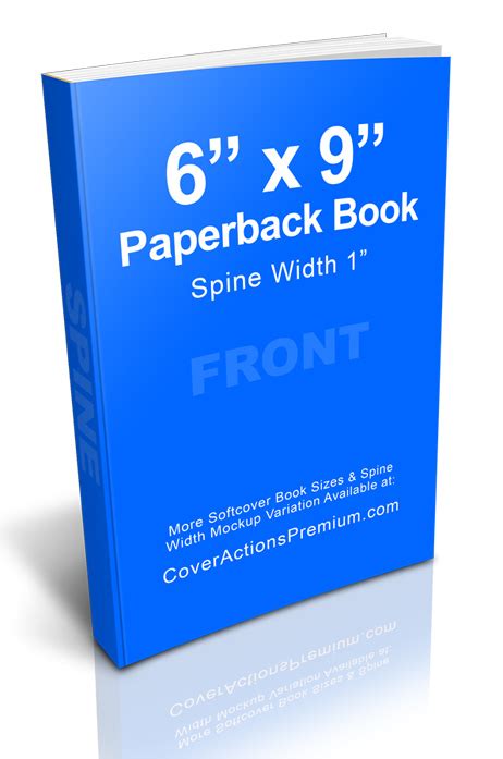 6x9 Softcover Book Mock Up | Cover Actions Premium | Mockup PSD Template