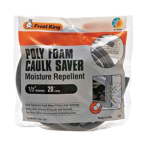 C22H 1/2" x 20' Poly Foam Caulk Saver - Gray | Theisen's Home & Auto