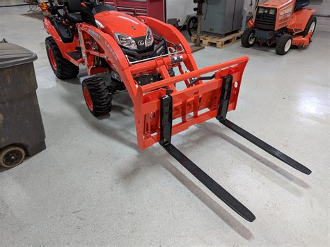 Kubota BX 36" Quick attach pallet forks attachments - BxAttachments.com