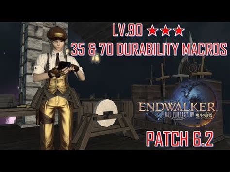 LVL 90 ★★★ • 35 & 70 Durability 3696 & 5060 Difficulty – FFXIV Crafting ...