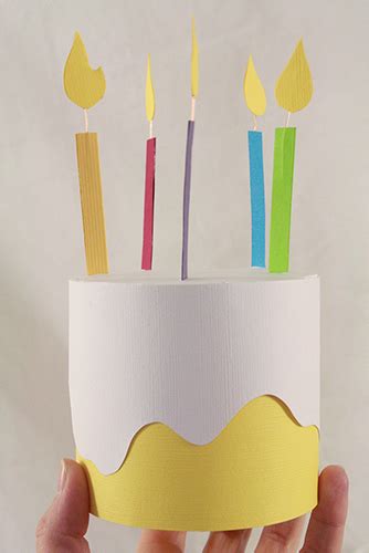 paper birthday cake box | Tally's Treasury