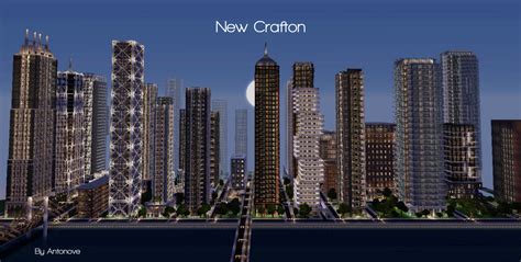 Map Ville Moderne : New Crafton : Minecraft-aventure.com