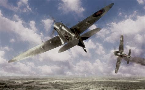 ArtStation - spitfire vs FW 190