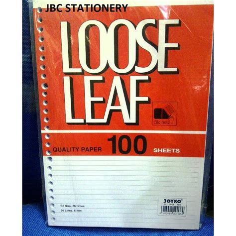 Jual Kertas Note - Isi Kertas Binder - Kertas File Loose Leaf / Kertas ...