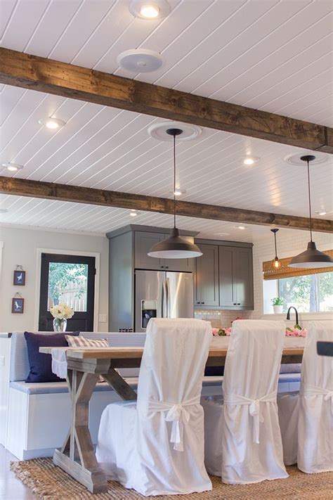 20+ White Ceiling With Wood Beams – The Urban Decor