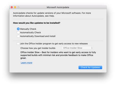 Microsoft Check For Updates Mac - diyever