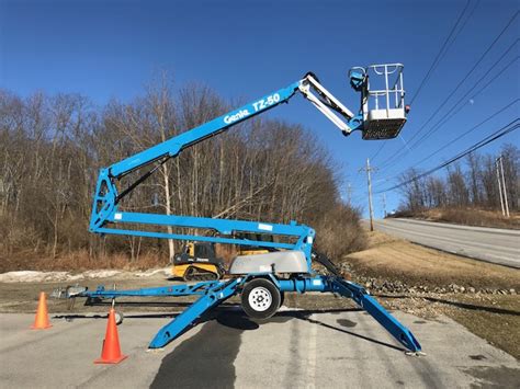 Genie TZ-50 Towable Boom Lift - Laurel Highlands Tool and Equipment Rental