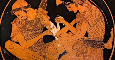 Achilles Tending to Patroclus (Illustration) - World History Encyclopedia