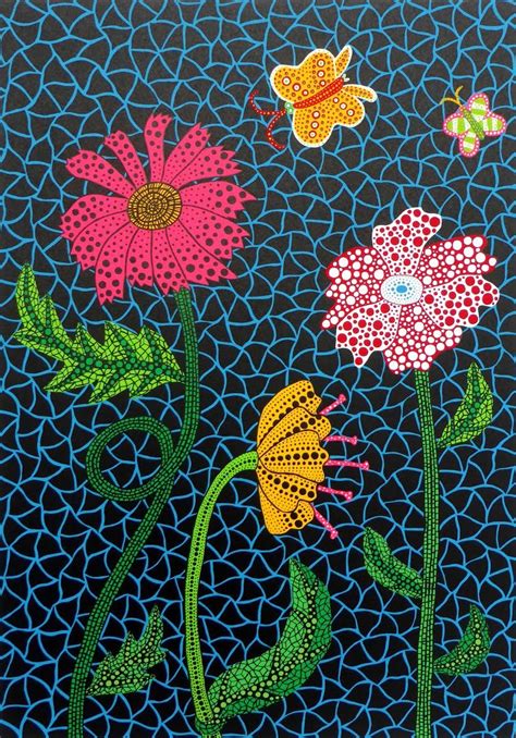 Flowers By Yayoi Kusama for Sale | Yayoi kusama pumpkin, Yayoi kusama ...