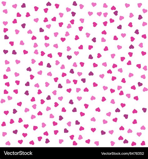 Seamless pattern with pink and purple hearts Vector Image