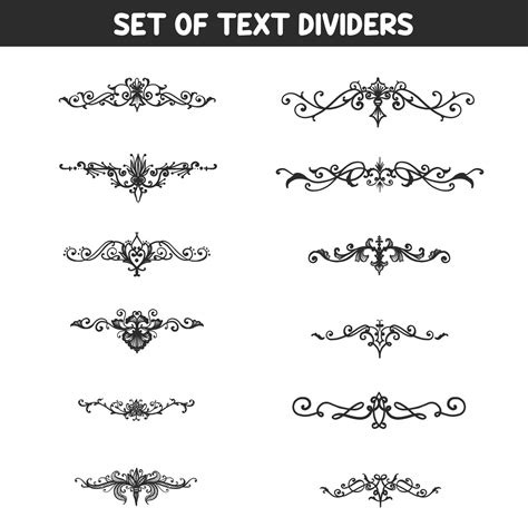 vector floral dividers decoration elements mega collection pack ...