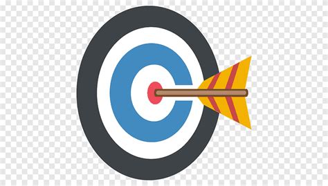 Hit Emoji Sticker Bow and arrow Bullseye, Emoji, smiley, bullseye png ...