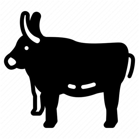 Farm, animals, draft, agricultural, work, oxen, breeds icon - Download ...