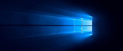 Windows 10 Wallpaper 4K, Dark, Blue background, 5K, 8K