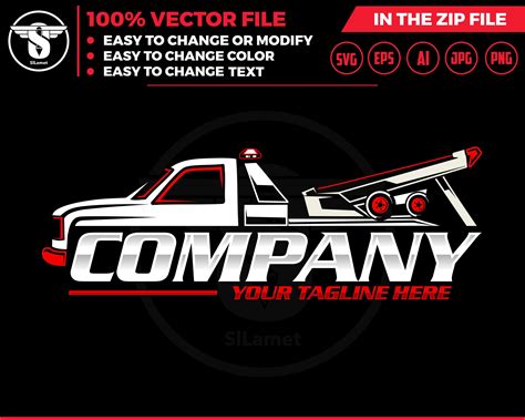 Towing Truck Logo, Towing Logo Template, Towing Chain Svg, Tow Truck 18 ...