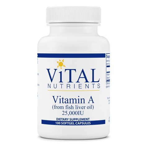 Vitamin A 25,000iu | 100 Capsules | High Quality Vitamin A Supplements