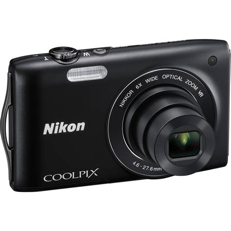 Nikon Coolpix S3300 Digital Camera (Black) 26310 B&H Photo Video