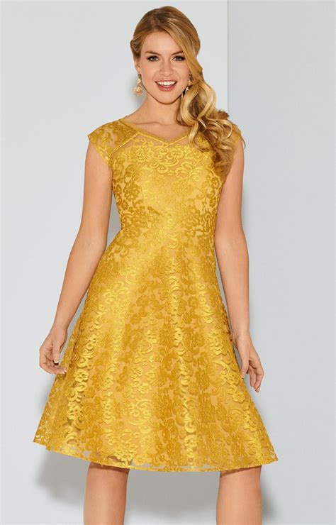 Paris Occasion Dress Short Saffron Gold by Alie Street in 2021 | Short ...