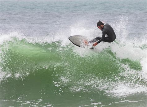 Surfing Half Moon Bay Photograph by Lisa Malecki - Fine Art America