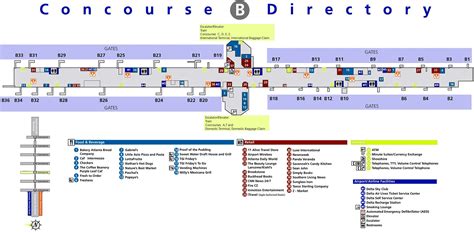 Domestic Terminal at Atlanta Airport map | Hartsfield-Jackson main