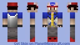 Ash Ketchum (Pokemon) Minecraft Skin