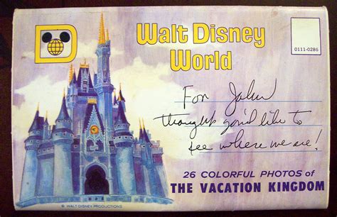 Walt Disney World Vacation Kingdom Postcard Folder