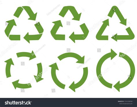 Recycle Vector Icons Vector Symbol Recycling Stock Vector (Royalty Free ...