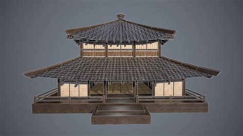 Japanese Dojo - 3D Model by sergio delacruz