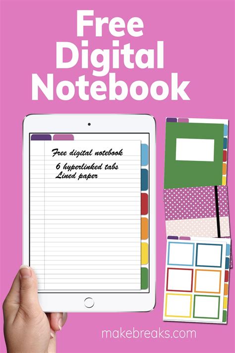 Free Digital Notebook for Goodnotes & Other PDF Readers - Make Breaks ...