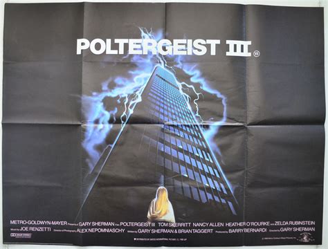 POLTERGEIST III 3 (1988) Original Quad Movie Poster - Tom Skerritt ...