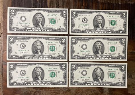 Semi rare consecutive $2 star notes : r/uspapermoney