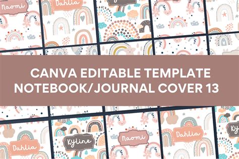 Canva Template Notebook/Journal Cover13 Graphic by Origin Designs PH ...