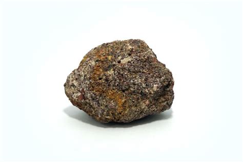 Natural Specimen of Arkose Rock on White Background. Stock Image ...