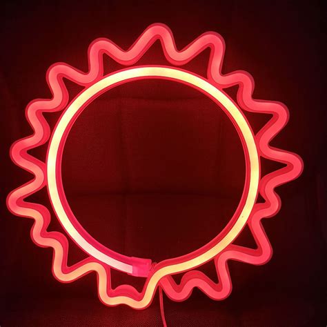 Sun Neon LED Neon Sign Sun LED Neon Wall Mount Sign Wall | Etsy