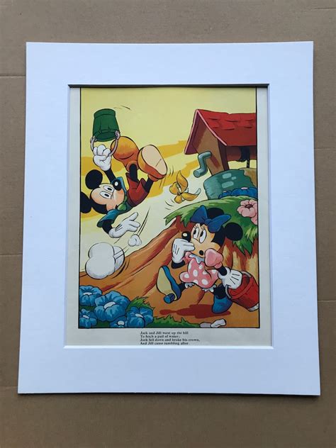 1950s Mickey & Minnie Mouse Original Vintage Disney Print - Etsy