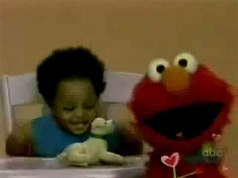 Elmo meets a baby - YouTube