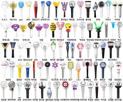 All Groups & Solo K-Pop Idol Lightsticks - Version 2021 | Kpopmap