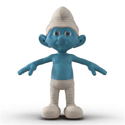 3d smurf rigged model