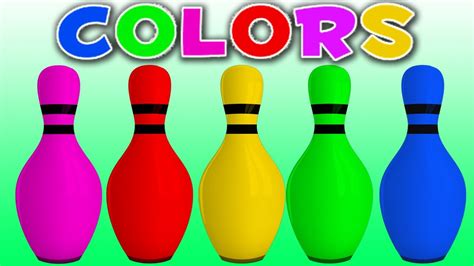 Learn Colors with Colors 3D Bowling Game | Learning Colors for Children ...